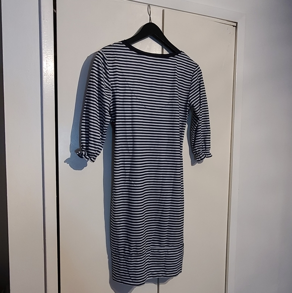 Striped Desigual midi dress with watercolor detail - Picture 4 of 4